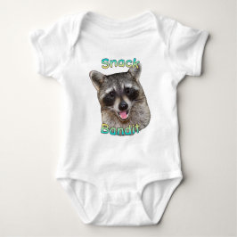 Snack Bandit Funny Raccoon Baby Bodysuit - Niedlic Strampler