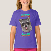Snack Bandit Funny Raccoon Kinder T - Shirt