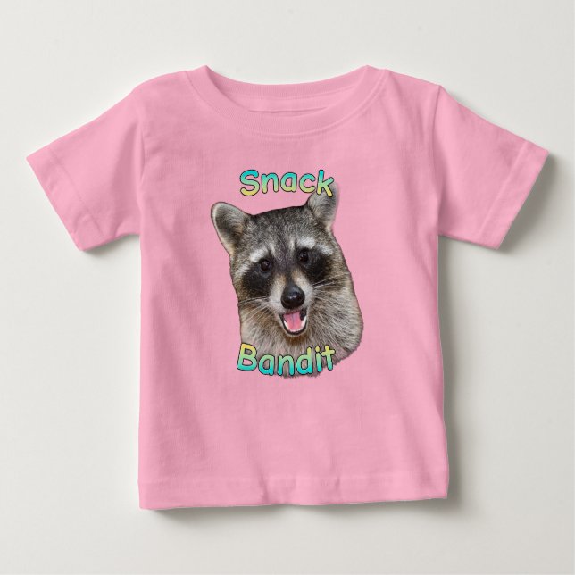 Snack Bandit Funny Raccoon Kleinkind T - Shirt - N (Vorderseite)