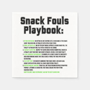 Snack Fouls Playbook Serviette