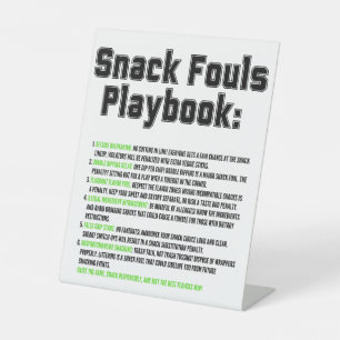 Snack Fouls Playbook Sockelschild