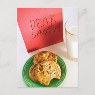 Snack für den Weihnachtsmann Feiertagspostkarte