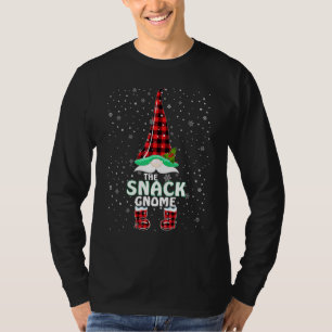 Snack Gnom Buffalo Karo Gitter Passende Familie We T-Shirt