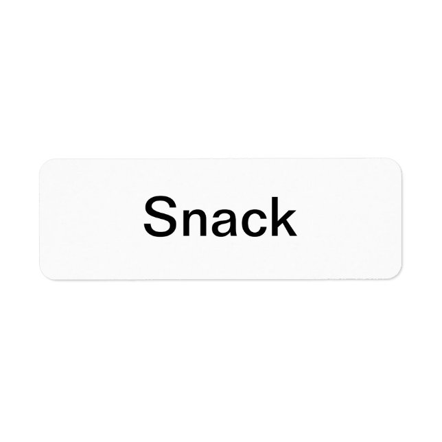 Snack Labels/ (Vorne)