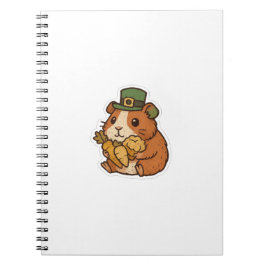 Snack Lover Guinea Pig St.Patrick's Day Notizblock