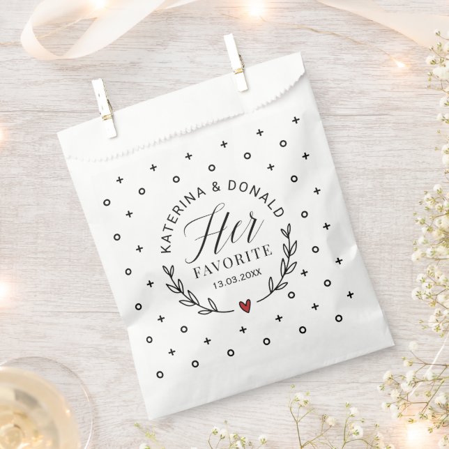 Snack Mitternacht Elegante Wedding Favor Bag Geschenktütchen (Ausgeschnitten)
