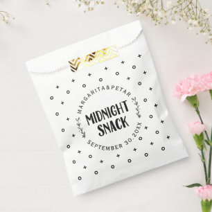 Snack Mitternacht Elegante Wedding Geschenktütchen