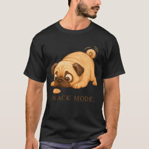 Snack-Modus-Mops – Lustige Hunde-Illustration T-Shirt