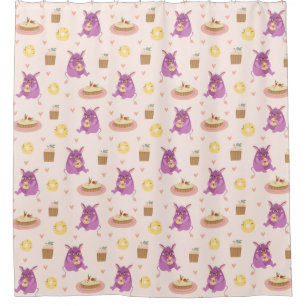 Snack Monsters Duschvorhang