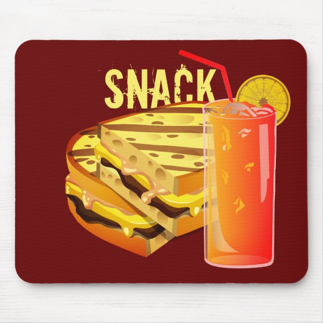 Snack Red Mousepad (Vorne)