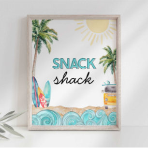 Snack Shack Party Schild