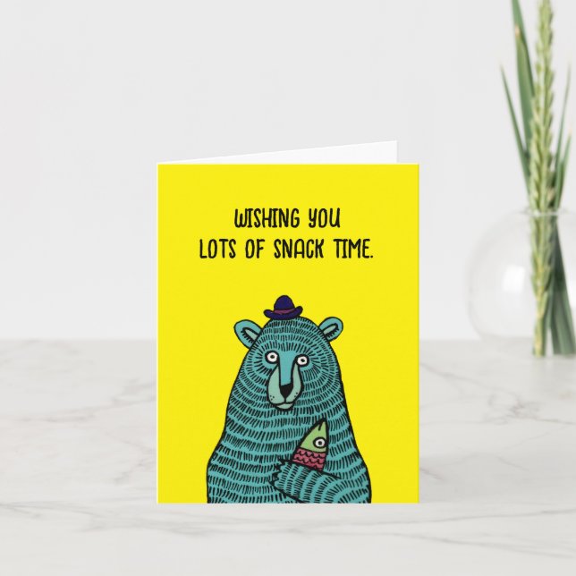 Snack Time Dankeskarte (Vorderseite)