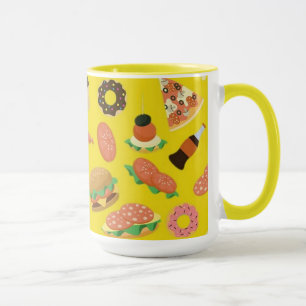 Snack Time Yellow Coffee Tasse