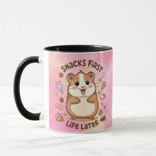 Snack zuerst, Leben später Tasse – Lustige Snackli
