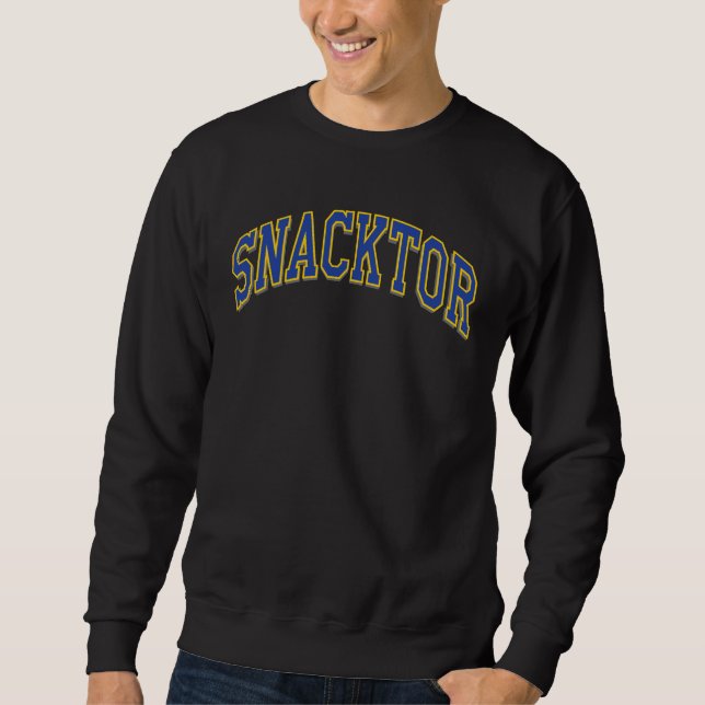 Snacker Arted Funny Dictionary Wordplay Sweatshirt (Vorderseite)