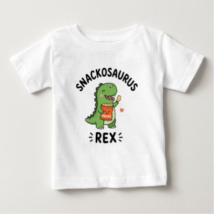 Snackosaurus Rex Süßes Dinosaurier Snack Design Baby T-shirt