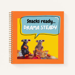 Snacks fertig, Drama Stetig Notizbuch