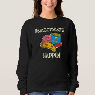 Snacks Happen Food Snack Puff Sweatshirt