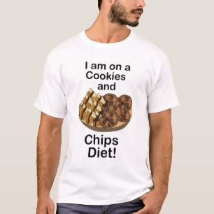 Snacks Ich bin auf Cookies und Chips Diät Lustig T-Shirt