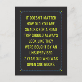 Snacks Joke / Just for Fun Postkarte
