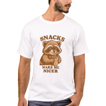 Snacks machen mich netter Lustiger Waschbär