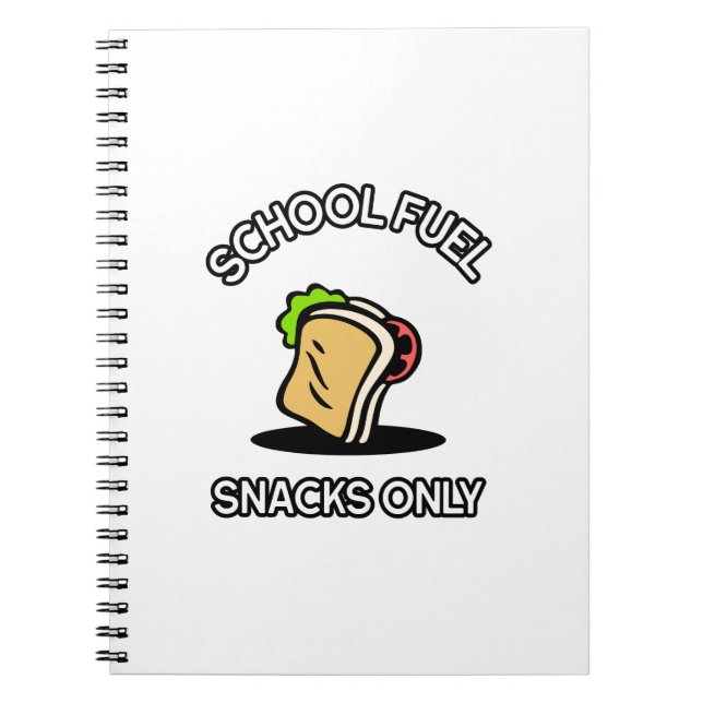 Snacks nur für Schulessen Notizblock (Vorderseite)