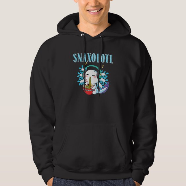 Snacks Salamander Amphibian Axolotl Hoodie (Vorderseite)