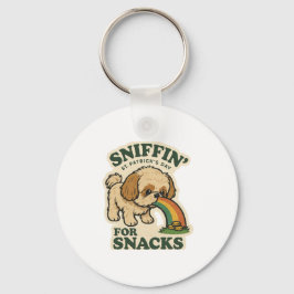 Snacks Schnüffler Shih Tzu St.Patrick's Day Schlüsselanhänger
