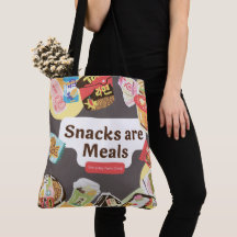 Snacks sind Mahlzeiten Tote Bag - Funny Daily Shop