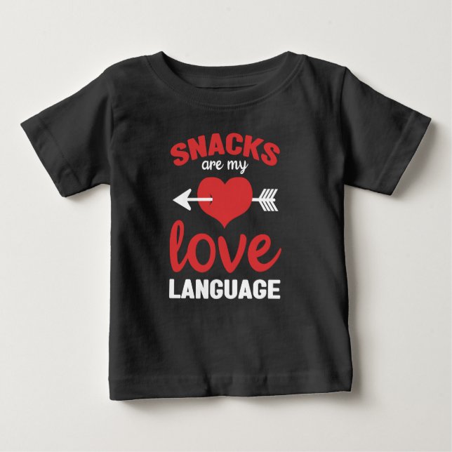 Snacks sind meine Liebe, Snacks Liebhaber Baby T-shirt (Vorderseite)