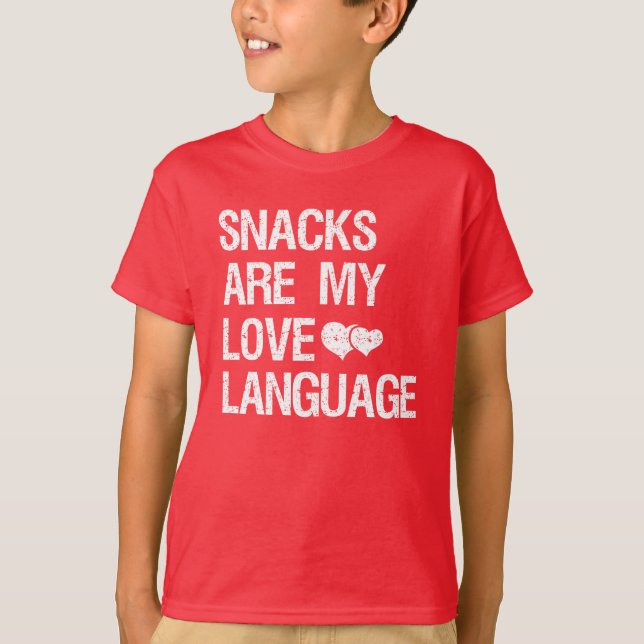 Snacks sind meine Liebe, Snacks Liebhaber T-Shirt (Vorderseite)