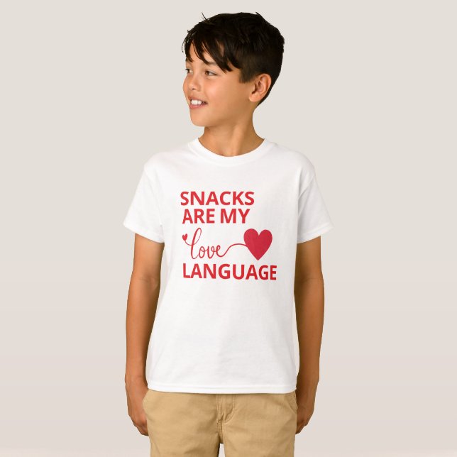 Snacks sind meine Liebe T-Shirt (Vorne ganz)