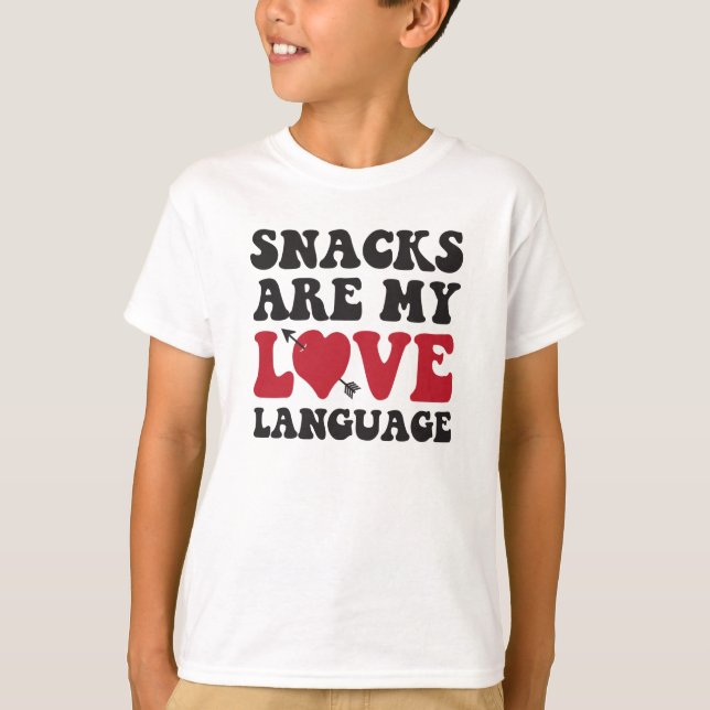 Snacks sind meine Liebe T-Shirt (Vorderseite)