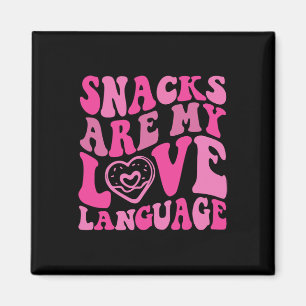 Snacks sind meine Liebessprache Kleinkind Lustiger Magnet