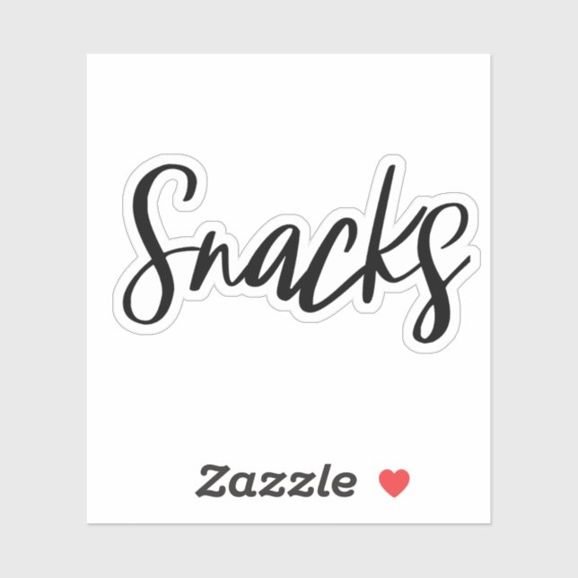 Snacks Storage Sticker (Blatt)