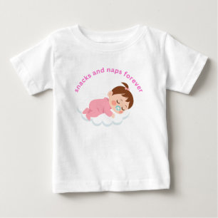 Snacks und Nickerchen Baby T-shirt