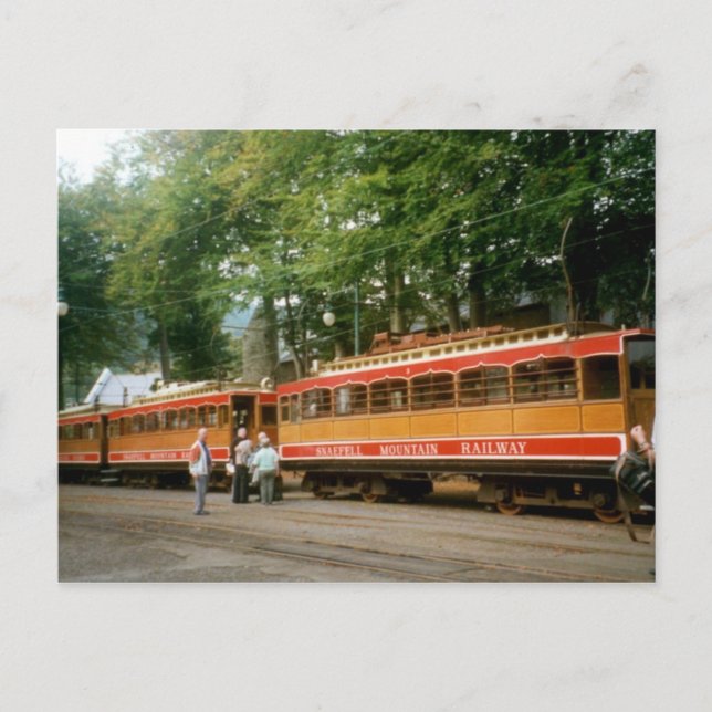 Snaefell Mountain Railway, Isle of Man Postkarte (Vorderseite)