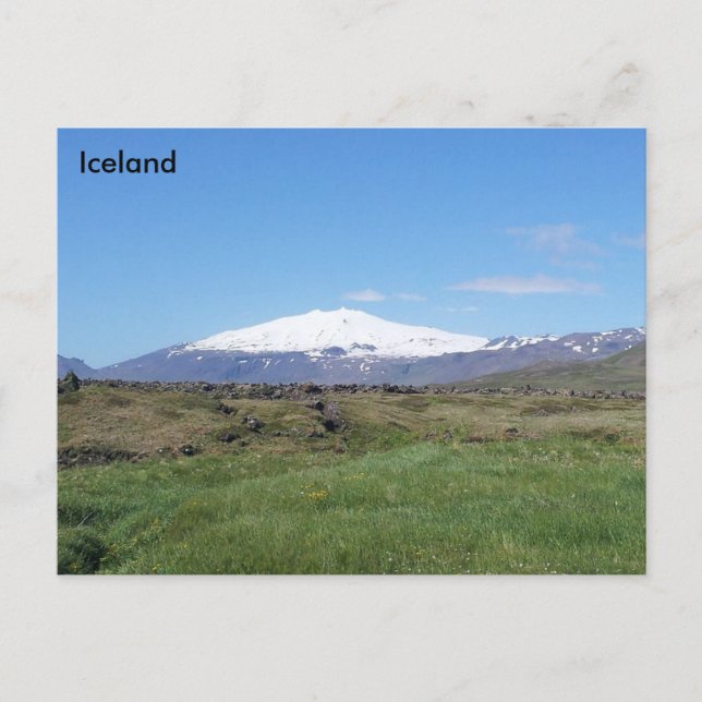 Snæfellsjökull, Island Postkarte (Vorderseite)