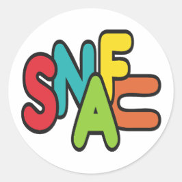 SNAFU RUNDER AUFKLEBER