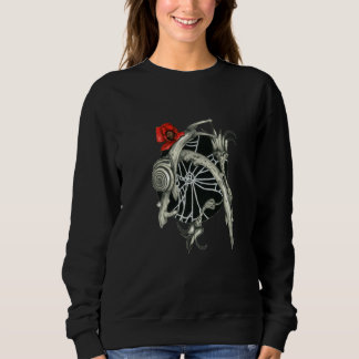 Snail and plants mollusk flowers shell hibernate s sweatshirt