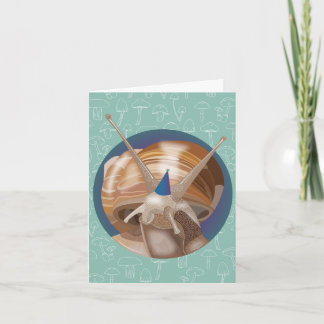 Snail Birthday Card Karte