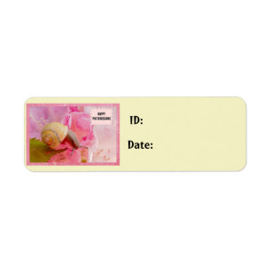 Snail-Blume Postkreuzen von ID-Labels