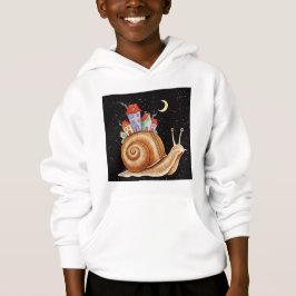 Snail carrying a city hoodie