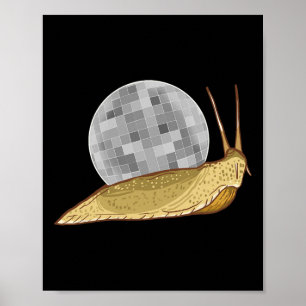 Snail Disco Ball Fantastische Muschel Locarno Poster