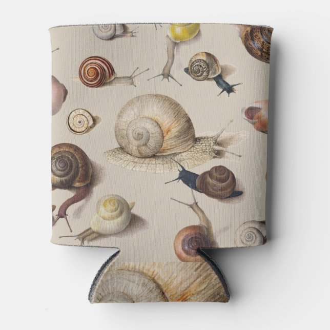 Snail Garden Haustier Gastropod Seven Lug Botanisc Dosenkühler (Vorderseite)