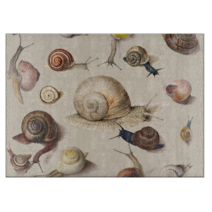 Snail Garden Haustier Gastropod Seven Lug Botanisc Schneidebrett
