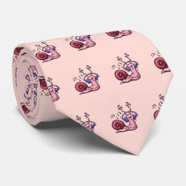 Snail Listing to Music Krawatte