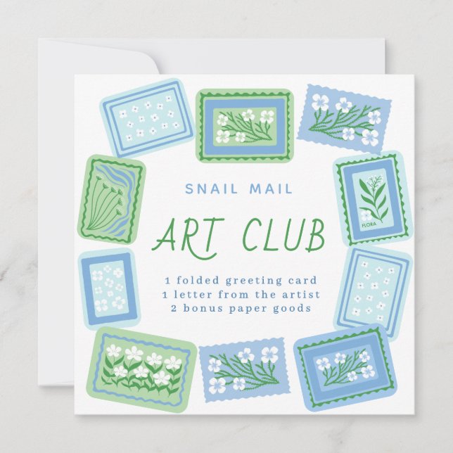 snail mail art club einladung (Vorderseite)