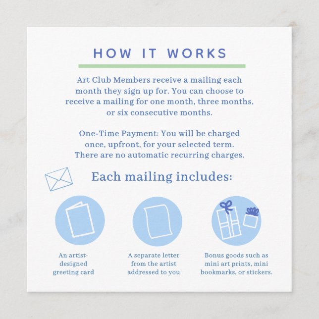 snail mail art club invitation einladung (Vorderseite)