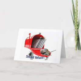 Snail Mail Blank Grußkarte Karte